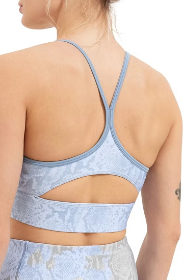Топ женский Reebok Id Train Aop Синий - Фото 3 большая
