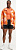 Куртка мужская The North Face Higher Run Wind Digital Orange Prisms Print - Фото 4 малая