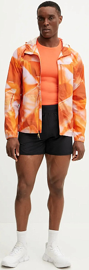 Куртка мужская The North Face Higher Run Wind Digital Orange Prisms Print - Фото 4 большая