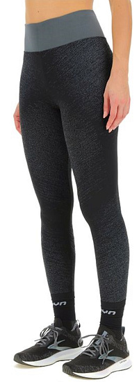 Брюки женские UYN Running Exceleration Long Black/Cloud - Фото 3 большая
