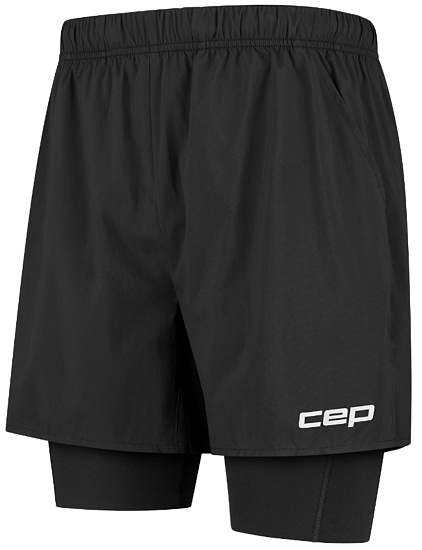 Шорты мужские CEP C48M The Run 2in1 Black - Фото 2 большая