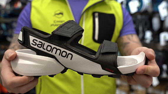 Сандалии мужские Salomon Speedcross Sandal Black/White - Фото 2 большая