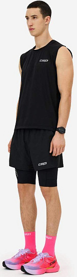 Шорты мужские CEP C48M The Run 2in1 Black - Фото 5 большая