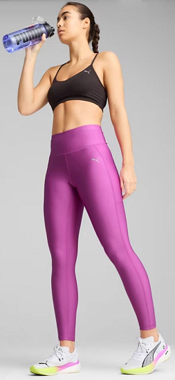 Тайтсы женские Puma Run Velocity FL Wild Berry - Фото 3 большая