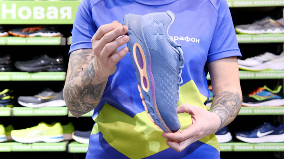 Кроссовки женские Under Armour Ua W Hovr Infinite 3 Blue - Фото 2 большая