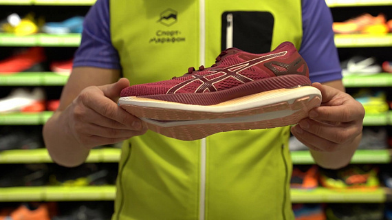 Кроссовки женские ASICS GlideRide Rose Petal/Breeze - Фото 2 большая