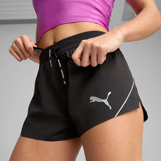Шорты женские Puma Raceday Ultraweave 3 Black - Фото 5 большая