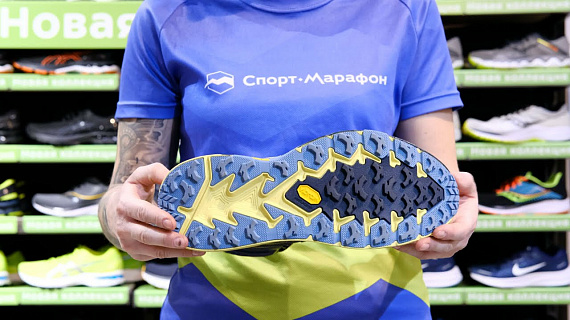 Кроссовки мужские Hoka Speedgoat Mid 2 Gtx Ombre Blue/Blue Sheen - Фото 2 большая