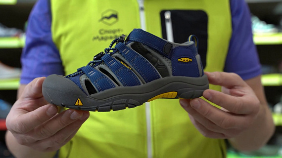 Сандалии детские Keen Newport H2 Blue Depths/Gargoyle - Фото 2 большая